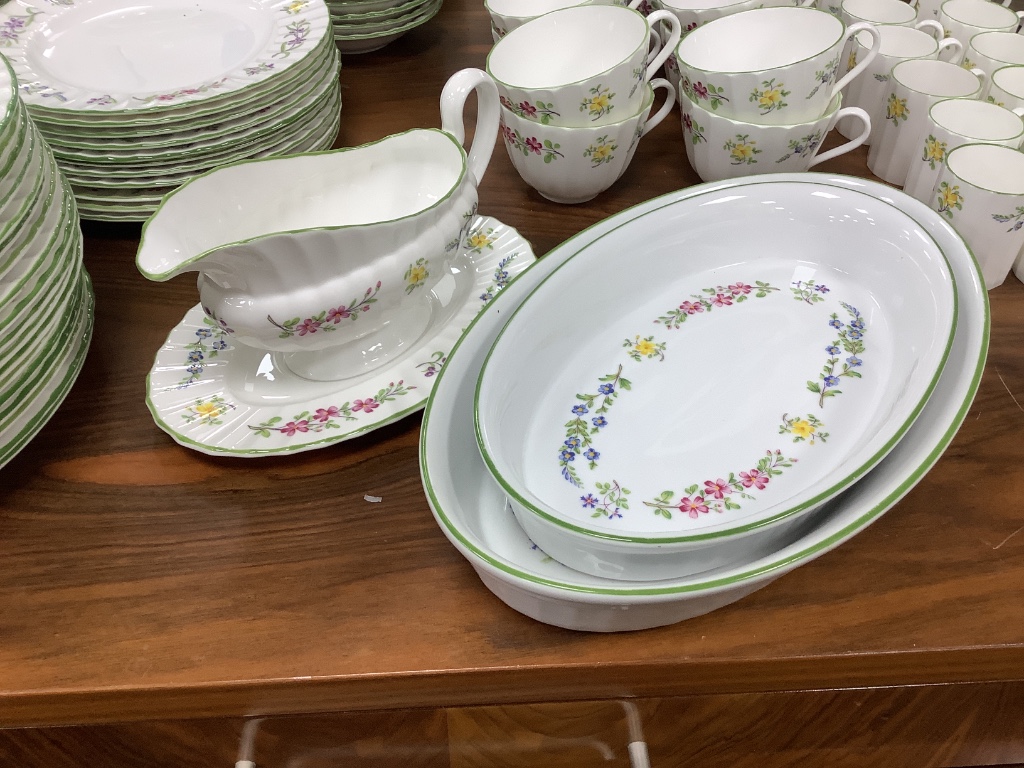 An extensive Royal Worcester 'Fleuri' pattern dinner service